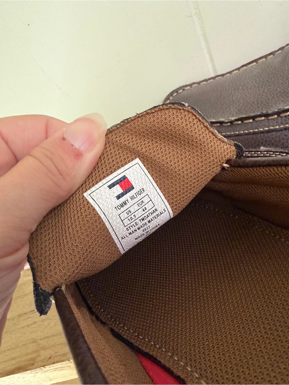 Tommy Hilfiger Men's Brown Leather Driving Loafers size 10.5